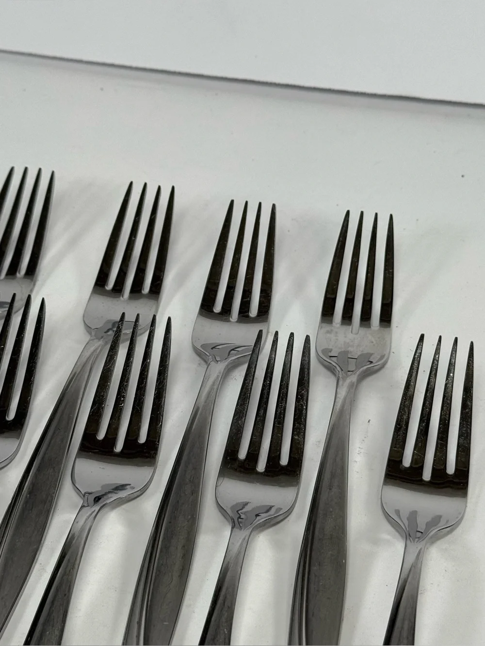 Oneida Camlynn Cleo Stainless Flatware 42 Pcs Lot Frosted/Mirror Finish Serving
